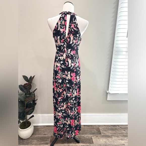 ASTR Floral Hi Low Midi Halter Dress Medium - Picture 3 of 10